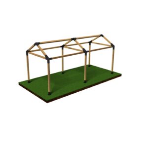 Módulo Doble con Techo a Dos Aguas de 30° 4 pulgadas