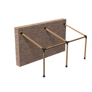 Fijación Doble a Pared con Inclinación a 15° 4 pulgadas