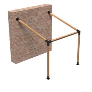 Fijación a Pared con Inclinación 15° 4 pulgadas