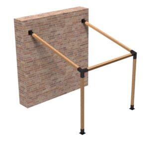 Fijación a Pared con Inclinación 15° 4 pulgadas