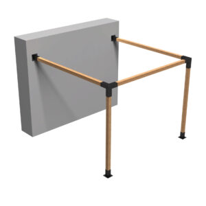 Fijación a Pared a 90° 4 pulgadas P-001X2-011X4